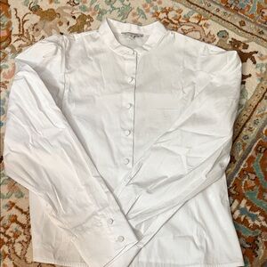 NWT Madewell Classic White Womens Button Fown Shirt Sz XS